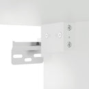højskab 69,5x34x180 cm konstrueret træ hvid