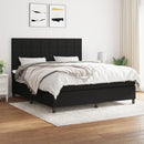 kontinentalseng med madras 180x200 cm stof sort
