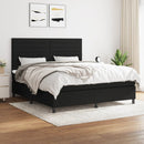 kontinentalseng med madras 160x200 cm stof sort