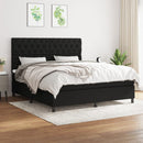kontinentalseng med madras 160x200 cm stof sort