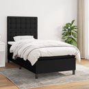 kontinentalseng med madras 80x200 cm stof sort