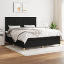 kontinentalseng med madras 180x200 cm stof sort