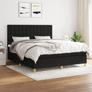 kontinentalseng med madras 180x200 cm stof sort