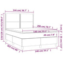 kontinentalseng med madras 140x200 cm fløjl sort