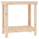 arbejdsbord 80x50x80 cm massivt fyrretræ