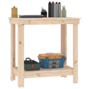 arbejdsbord 80x50x80 cm massivt fyrretræ