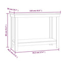 arbejdsbord 110x50x80 cm massivt fyrretræ