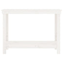 arbejdsbord 110x50x80 cm massivt fyrretræ hvid