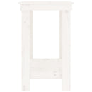 arbejdsbord 110x50x80 cm massivt fyrretræ hvid