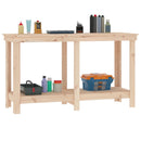 arbejdsbord 140x50x80 cm massivt fyrretræ
