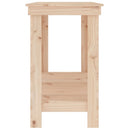 arbejdsbord 140x50x80 cm massivt fyrretræ