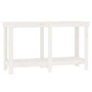 arbejdsbord 140x50x80 cm massivt fyrretræ hvid