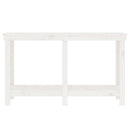 arbejdsbord 140x50x80 cm massivt fyrretræ hvid
