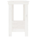 arbejdsbord 140x50x80 cm massivt fyrretræ hvid