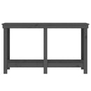 arbejdsbord 140x50x80 cm massivt fyrretræ grå