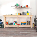 arbejdsbord 180x50x80 cm massivt fyrretræ
