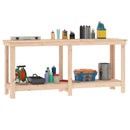 arbejdsbord 180x50x80 cm massivt fyrretræ