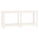 arbejdsbord 180x50x80 cm massivt fyrretræ hvid