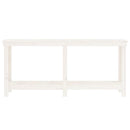arbejdsbord 180x50x80 cm massivt fyrretræ hvid