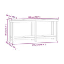arbejdsbord 180x50x80 cm massivt fyrretræ hvid