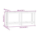 arbejdsbord 180x50x80 cm massivt fyrretræ gyldenbrun