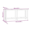 arbejdsbord 180x50x80 cm massivt fyrretræ gyldenbrun