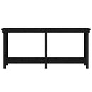 arbejdsbord 180x50x80 cm massivt fyrretræ sort