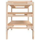 vinreol 109,5x30x42 cm massivt fyrretræ