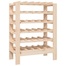 vinreol 61,5x30x82 cm massivt fyrretræ