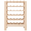 vinreol 61,5x30x82 cm massivt fyrretræ