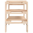 vinreol 61,5x30x42 cm massivt fyrretræ