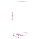 vægspejl 30x80 cm rektangulær glas