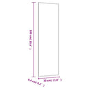 vægspejl 30x100 cm rektangulær glas