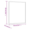vægspejl 50x60 cm rektangulær glas