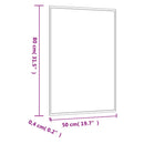 vægspejl 50x80 cm rektangulær glas