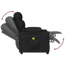 eldrevet massagestol stof sort