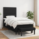 kontinentalseng med madras 90x200 cm stof sort