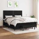 kontinentalseng med madras 180x200 cm stof sort