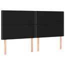 kontinentalseng med madras 200x200 cm stof sort