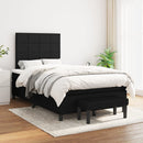 kontinentalseng med madras 120x200 cm stof sort