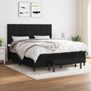 kontinentalseng med madras 180x200 cm stof sort