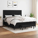 kontinentalseng med madras 180x200 cm stof sort