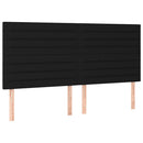 kontinentalseng med madras 200x200 cm stof sort