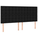 kontinentalseng med madras 180x200 cm stof sort