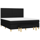 kontinentalseng med madras 160x200 cm stof sort