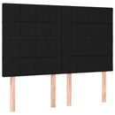 kontinentalseng med madras 140x190 cm stof sort