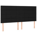 kontinentalseng med madras 180x200 cm stof sort