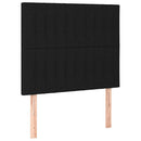 kontinentalseng med madras 90x200 cm stof sort