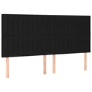 kontinentalseng med madras 180x200 cm stof sort