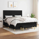 kontinentalseng med madras 180x200 cm stof sort